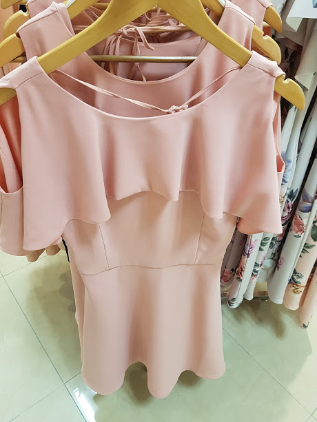 pink frill dress